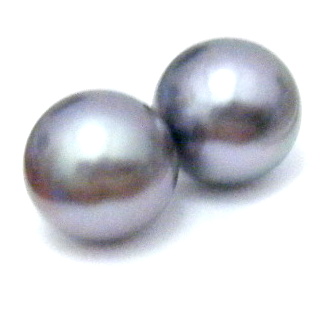 Tahitian 8-8.5mm Round pearl Pairs